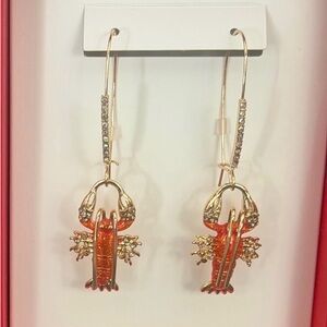 Betsey Johnson Mermaid Jewels Lobster Dangle Earrings